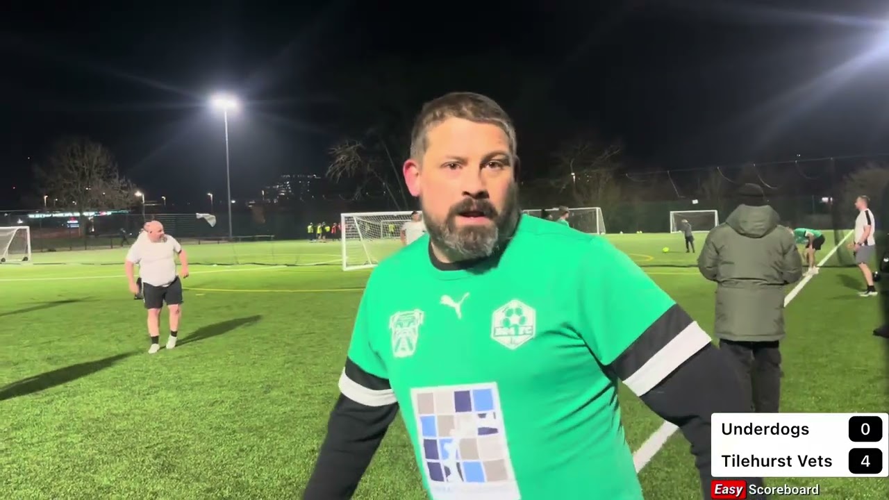 Underdogs Vs Tilehurst Vets 28-1-26