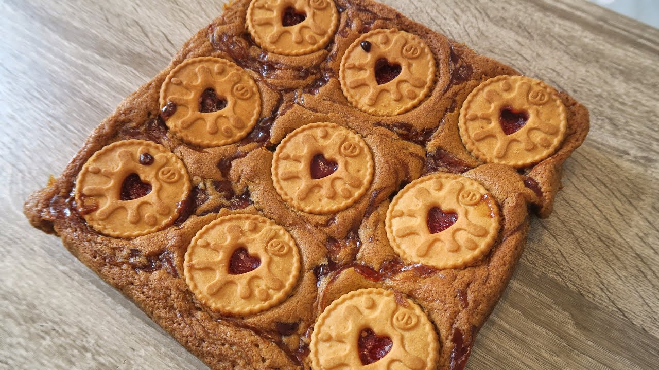 How To Make Jammie Dodger Blondies