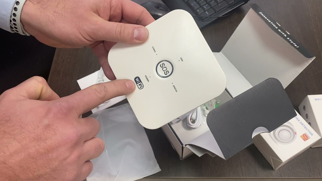 Новинка! GSM сигнализация с функцией WIFI! Датчик дыма WIFI!
