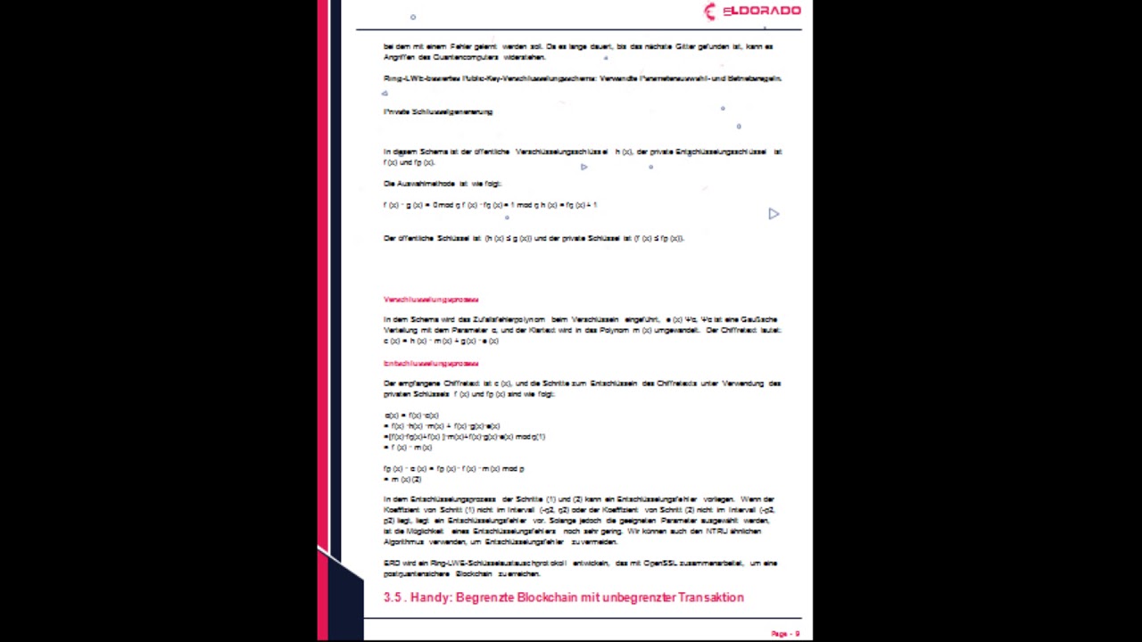 Eldorado Tokens White Paper German