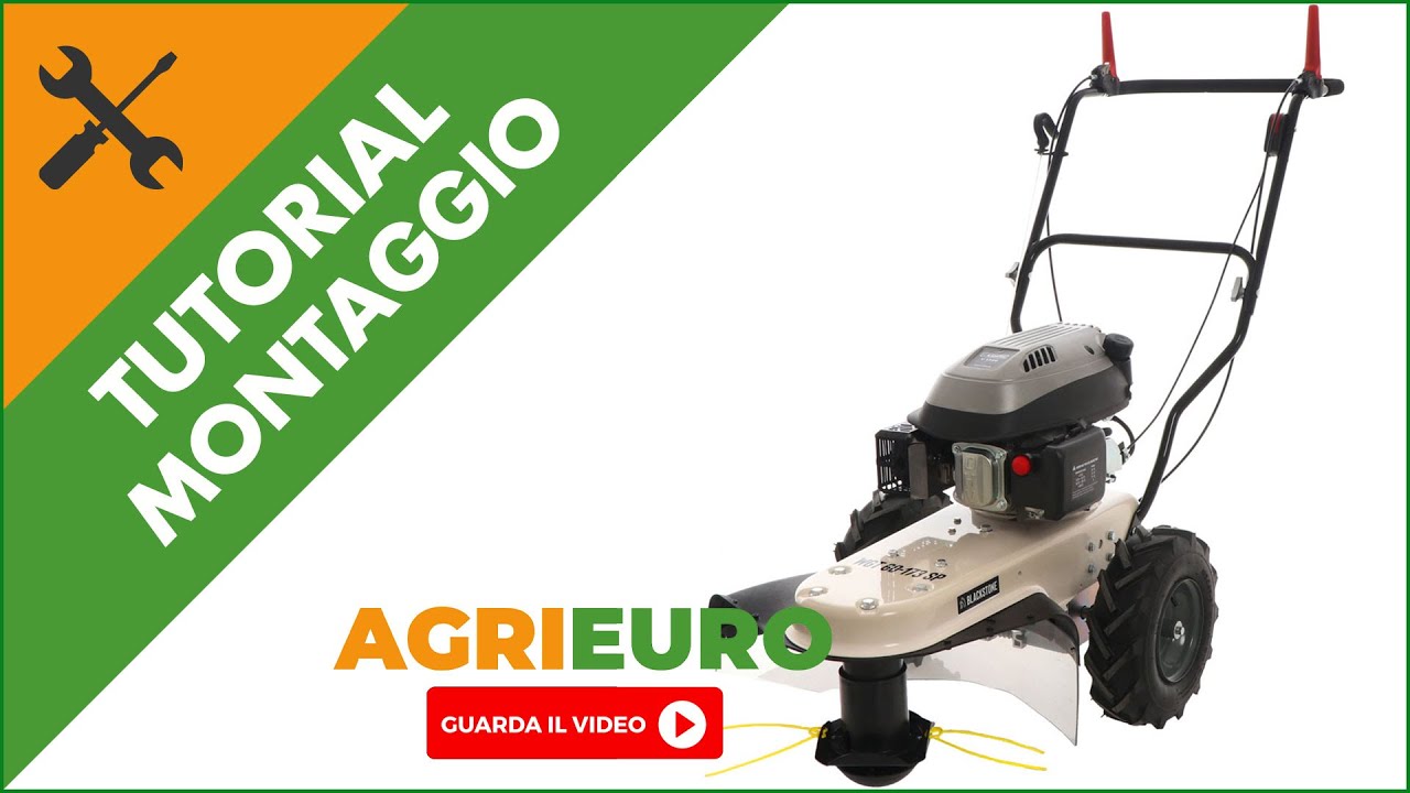 Decespugliatore a ruote semovente BlackStone WGT 60-173 SP: montaggio