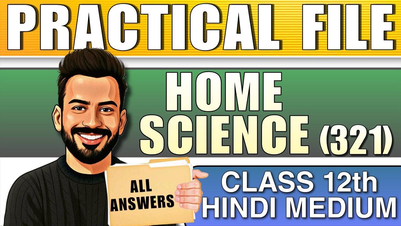 NIOS Class 12th Home Science (321)   Solved Practical  English Medium || Public Exam | Practical