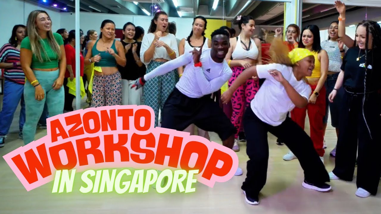 100% Azonto Dance Workshop || Choreography by Championrolie || SINGAPORE 