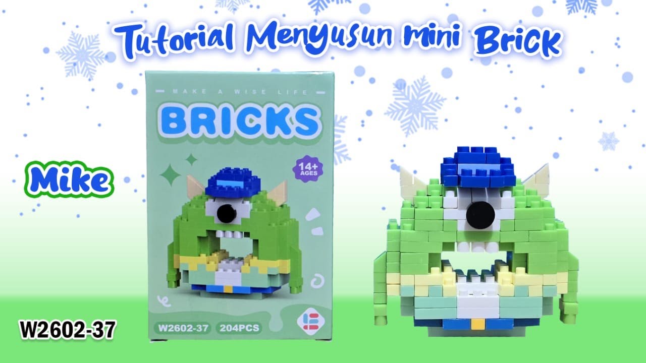 HOW I BUILD MINI LEGO BRICKS NANO BLOCKS MAKE A WISE LIFE DONUT SERIES W2602-37 MIKE