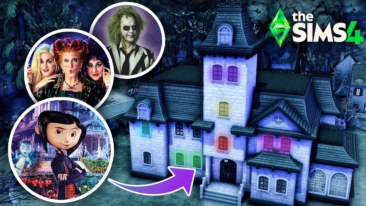 Every Room is a different HALLOWEEN Movie in The Sims 4!