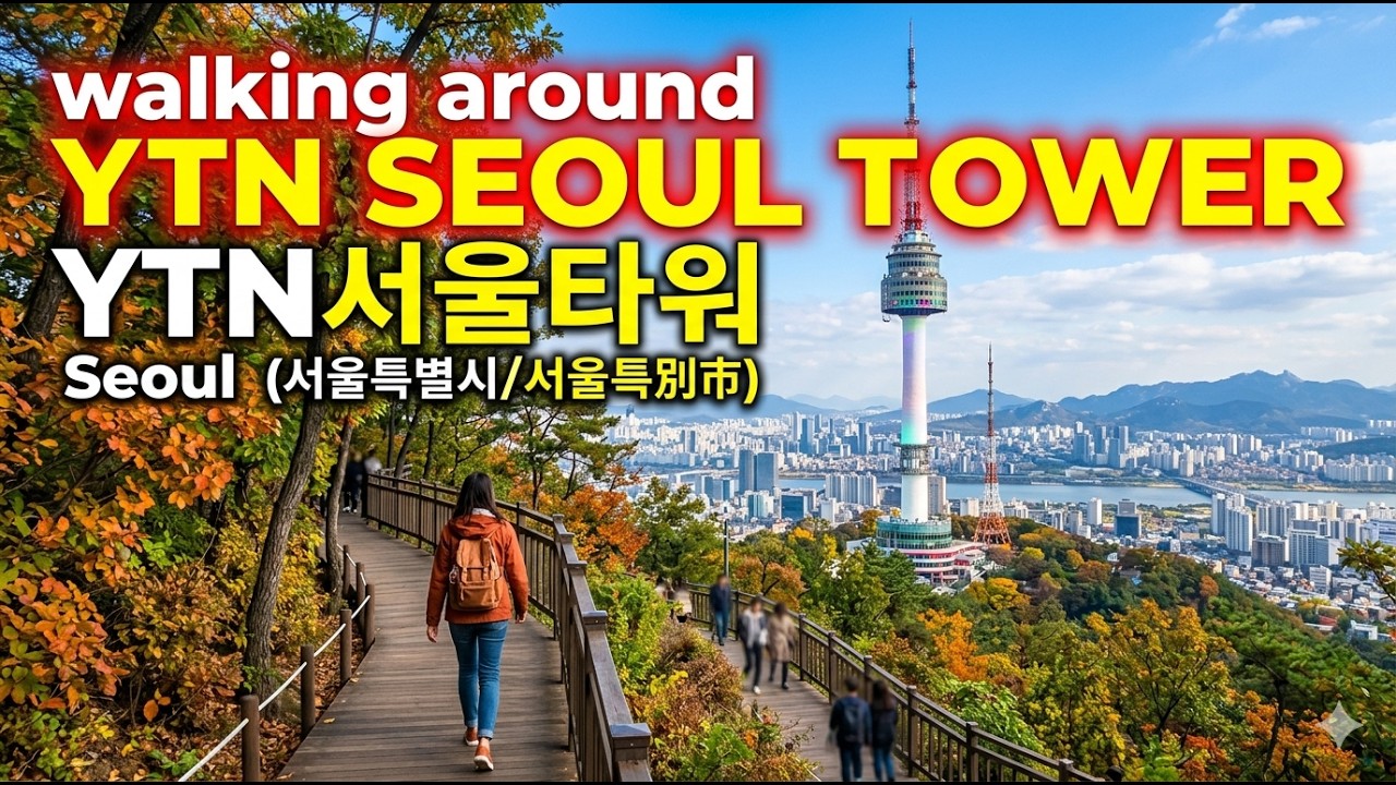 Walking around YTN Seoul Tower (YTN서울타워),  Seoul,  Republic of Korea (ROK) (대한민국), 2026/02/14