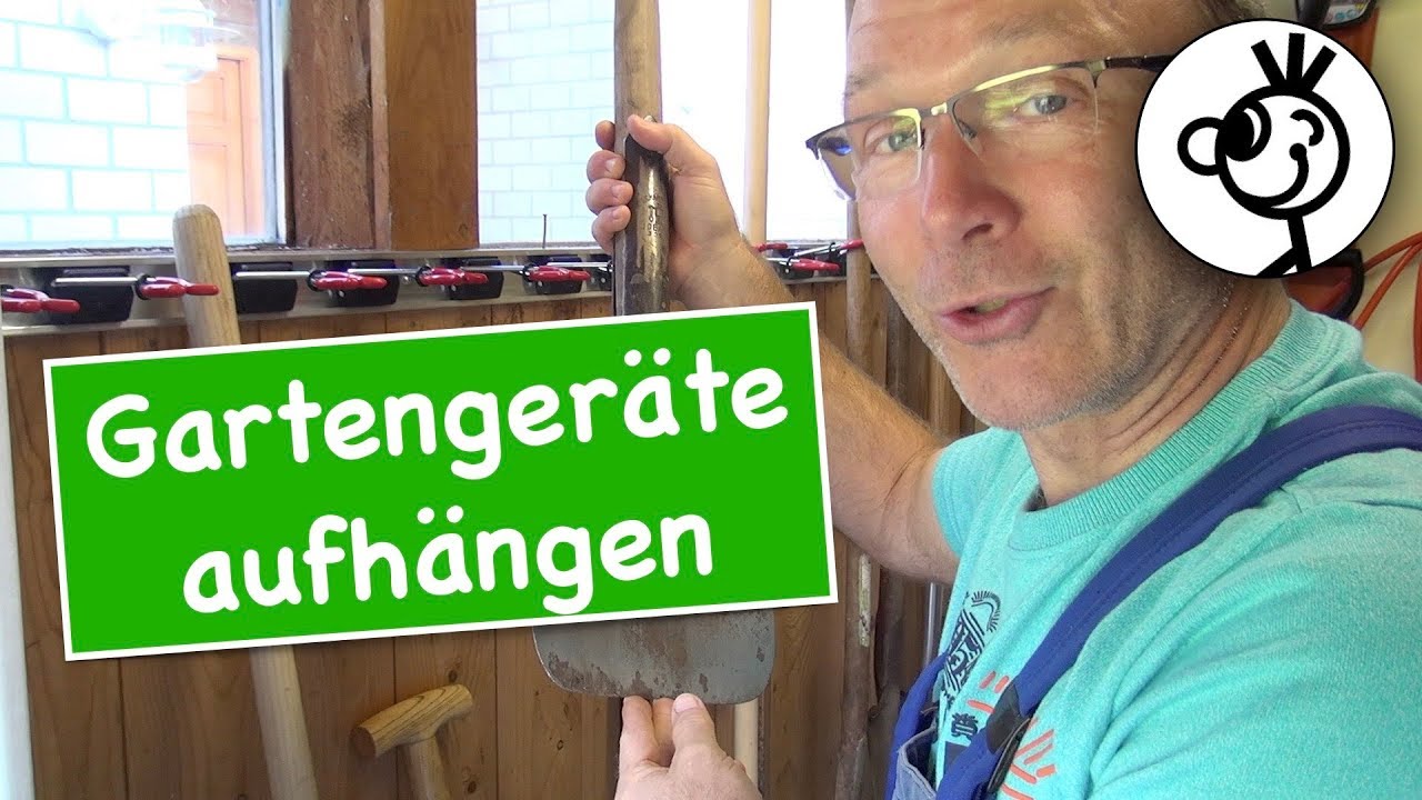 Gartengeräte vernünftig weghängen - BRUNS Gerätehalter