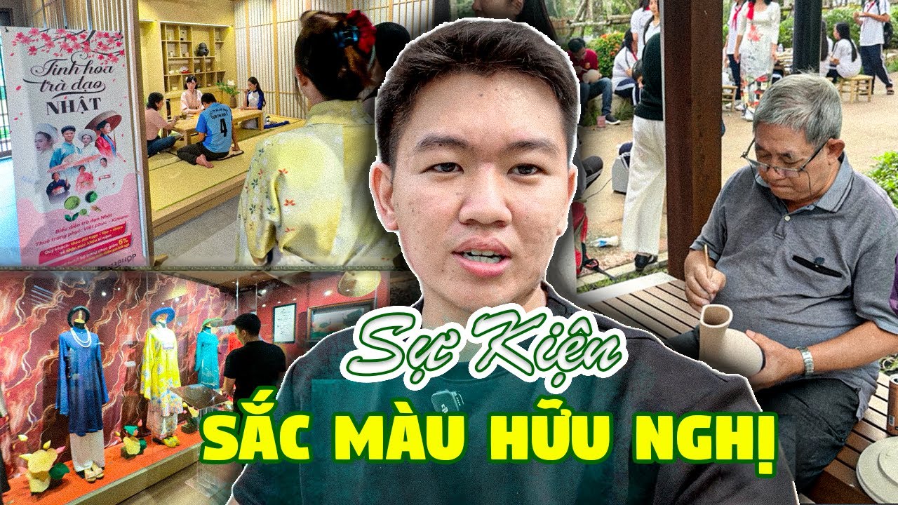 SỐNG CÙNG PHÚC | WATERPOINT VLOG | TRẢI NGHIỆM SỰ KIỆN SẮC MÀU HỮU NGHỊ TẠI NHÀ VĂN HÓA VIỆT - NHẬT