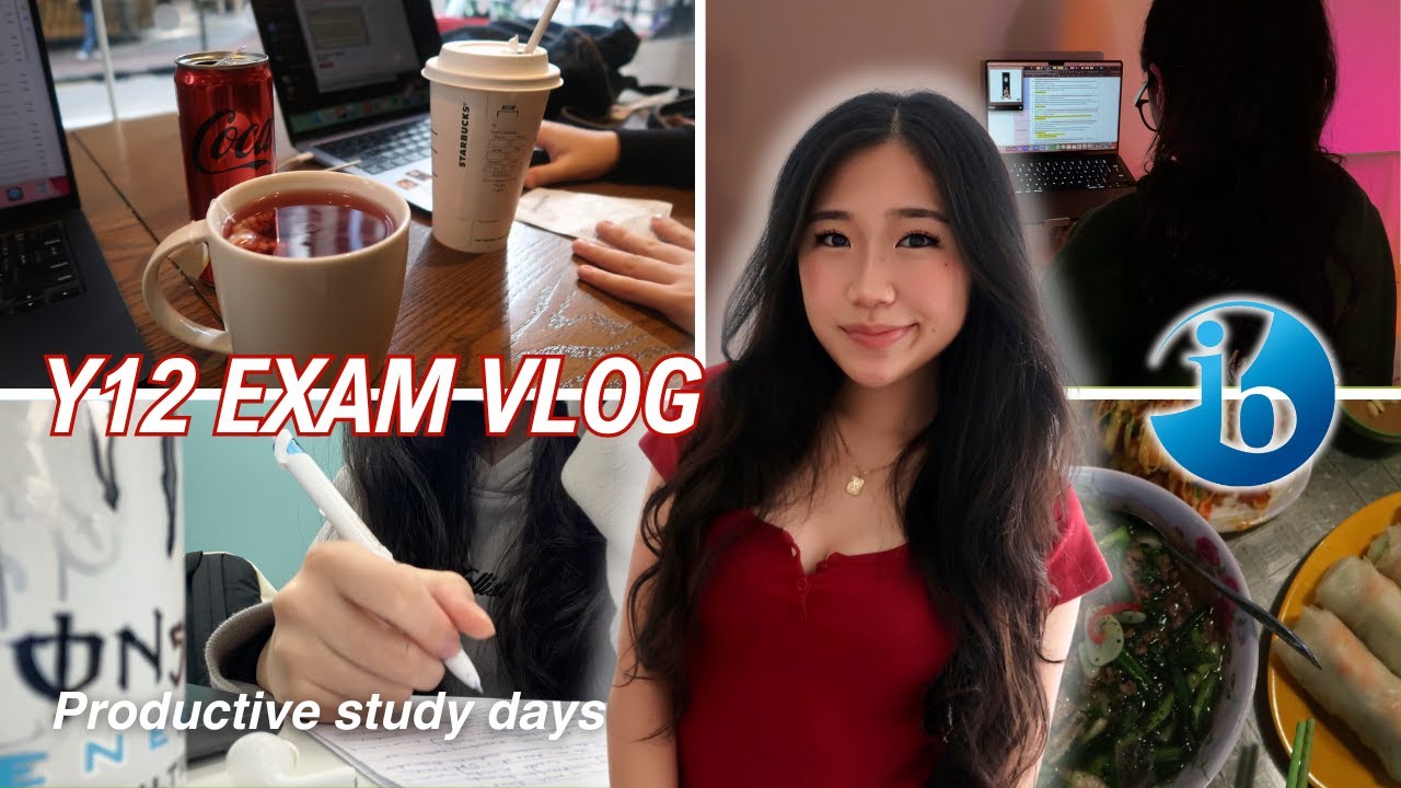 STUDY WITH ME FOR 3 DAYS OF Y12 EXAMS | productive study vlog & motivation