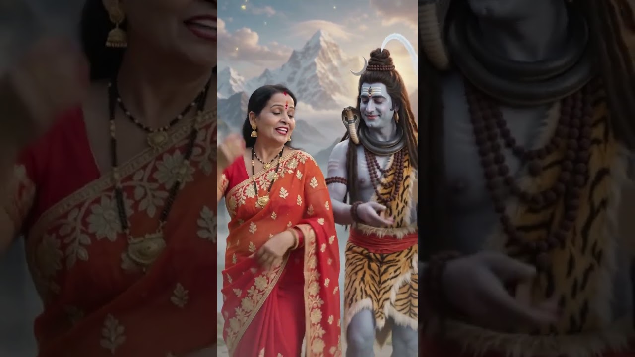 Lord Shiva asks the little bird, where has Mother Gaura gone? #ShivCharcha #song #love #shorts #t...