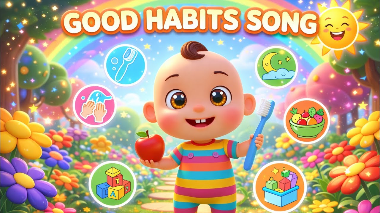 Good Habits Song for Kids 🎵 | Nursery Rhymes | Kids Fun Rhymes 011