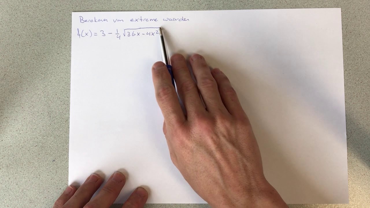 Berekenen van extremen waarden (inclusief randextremen)