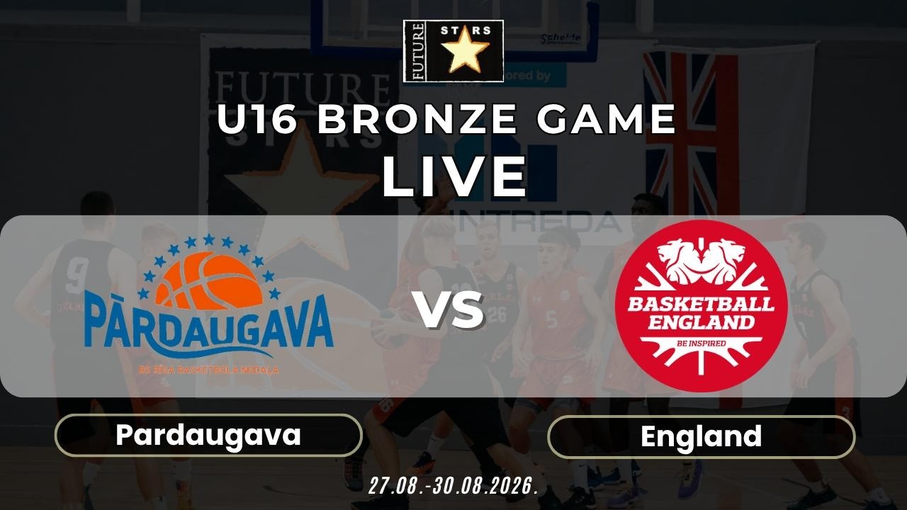 Pārdaugava vs England Basketball | Bronze Game | FUTURE STARS U16