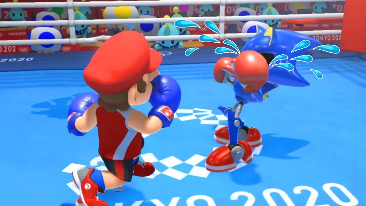 【마리오와 소닉 AT 2020 도쿄 올림픽】모든 캐릭터 복싱