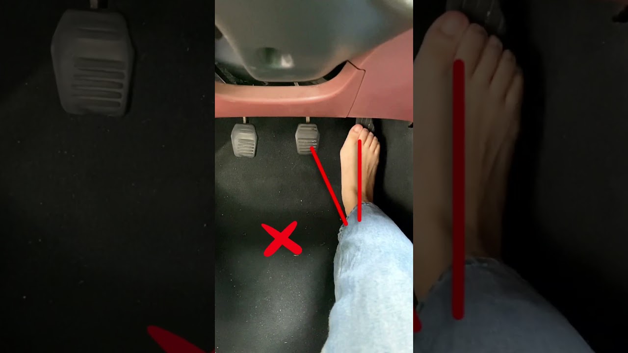 Proper foot position ensures you don't hit the wrong pedal while driving!#manual#carsoft#cardriver
