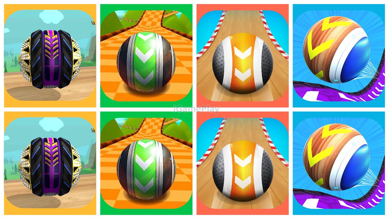 Going Balls, Sky Ball Jump, Racing Ball Master 3D, GyroSphere Ball 3D Mobile Game ASMR iOS,Android