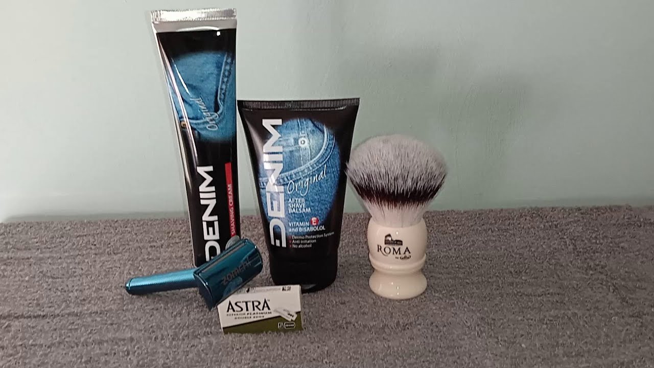 Rasatura tradizionale con Zomchì, Denim, Fine, Astra. #rasaturatradizionale #skincareroutine #omega