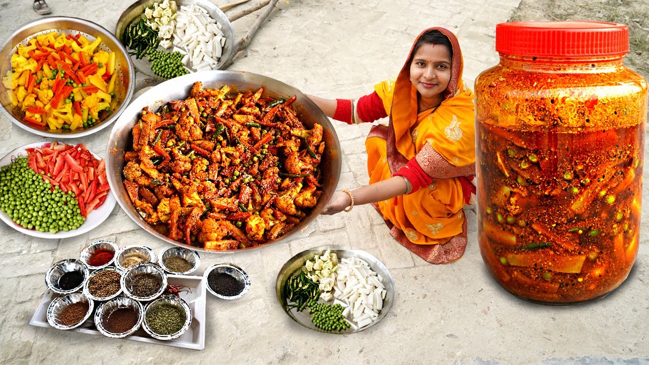 पंचमेल अचार अचार बनाने का ऐसा नया तरीका की सालों तक नहीं खराब होगा | MIX VEG PICKLE EASY RECIPE