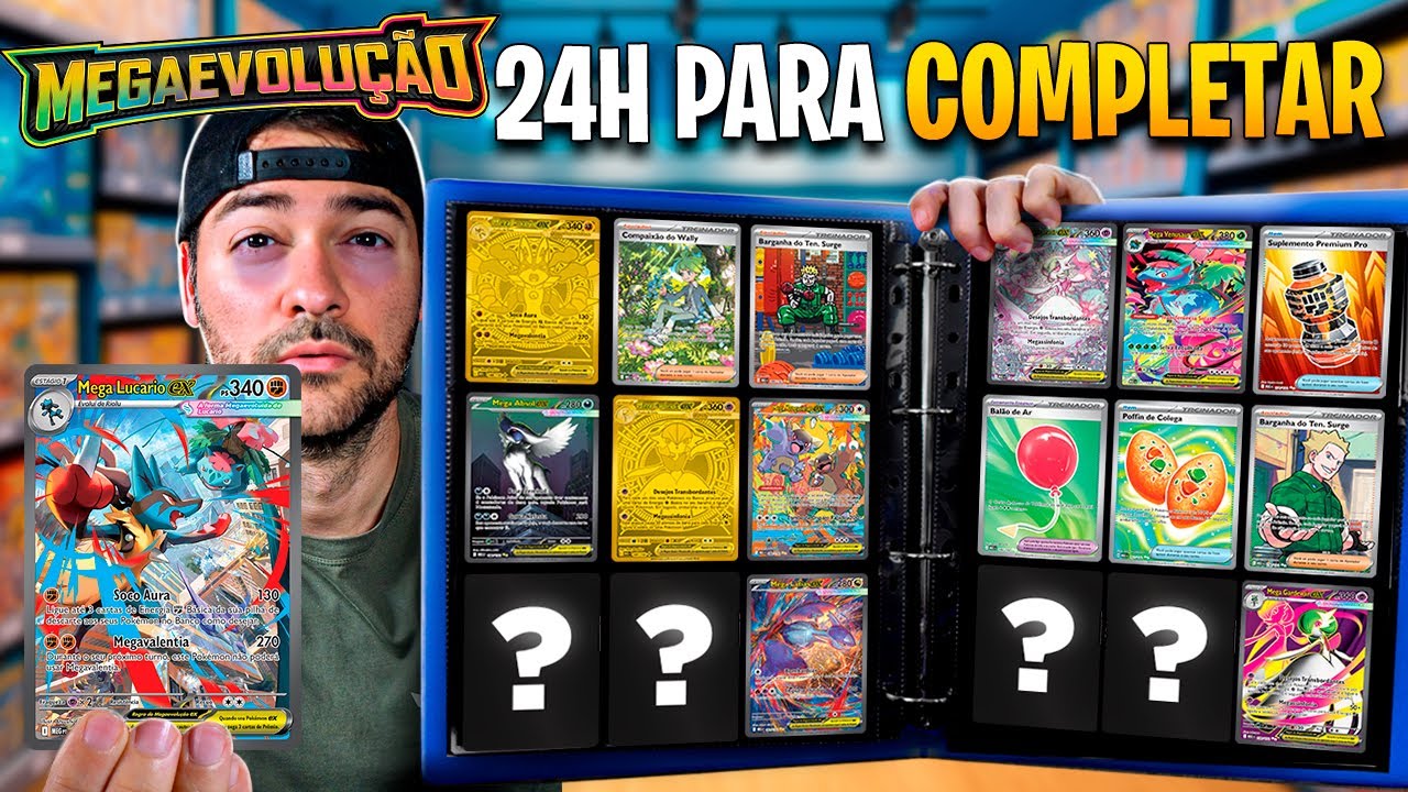 COMPLETEI a COLE&Ccedil;&Atilde;O de CARTAS POKEMON MEGAEVOLU&Ccedil;&Atilde;O em 24 HORAS