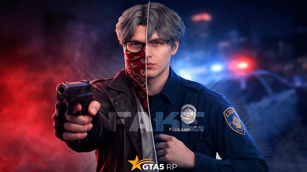 ПЕРЕОДЕЛСЯ В LSPD и ПРИТВОРИЛСЯ FAKE ГОСНИКОМ В GTA 5 RP