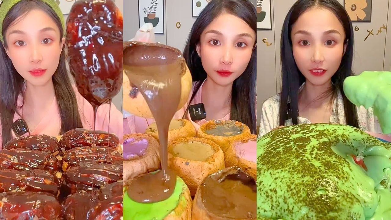 Chocolate Lava Donuts, Cream-Filled Cakes and Matcha Dessert Mukbang