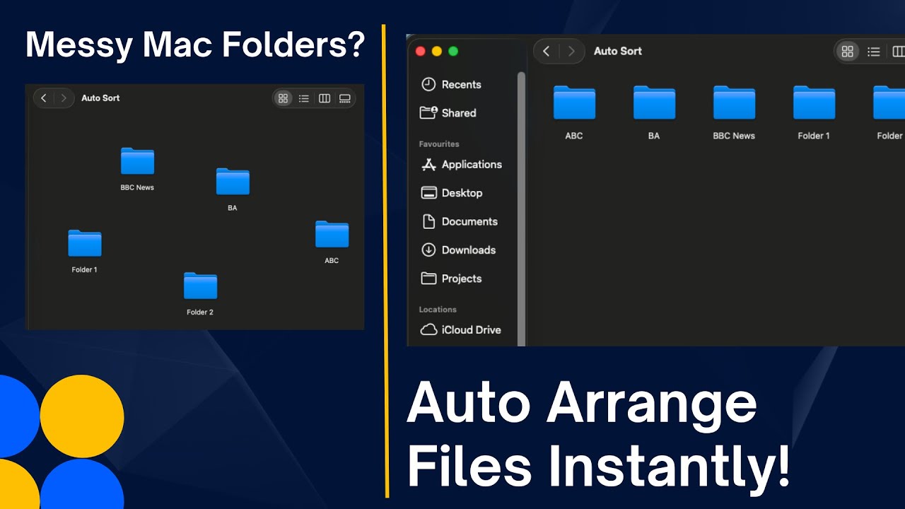 Tired of Messy Mac Folders? Auto Arrange Files Instantly!