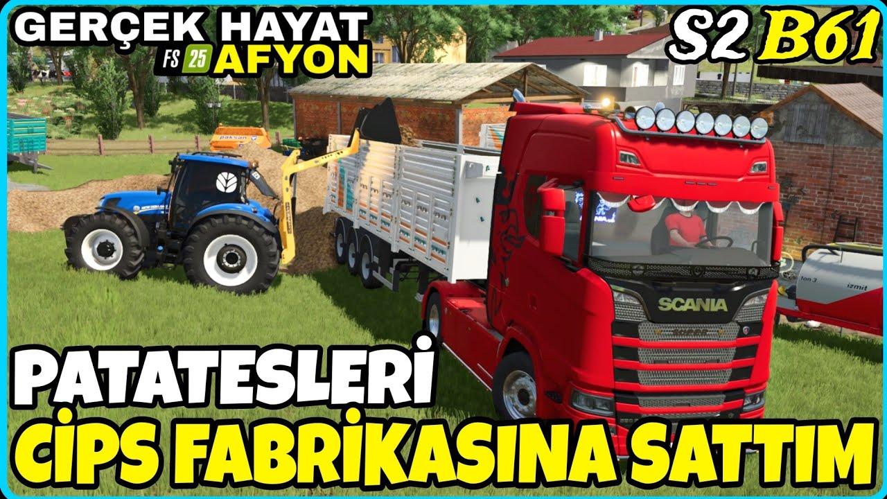 PATATESLERİ BİR CİPS MARKASINA 1.200.000 LİRAYA SATTIM❗️TIRLARLA ALMAYA GELDİLER ● FS25 GERÇEK HAYAT