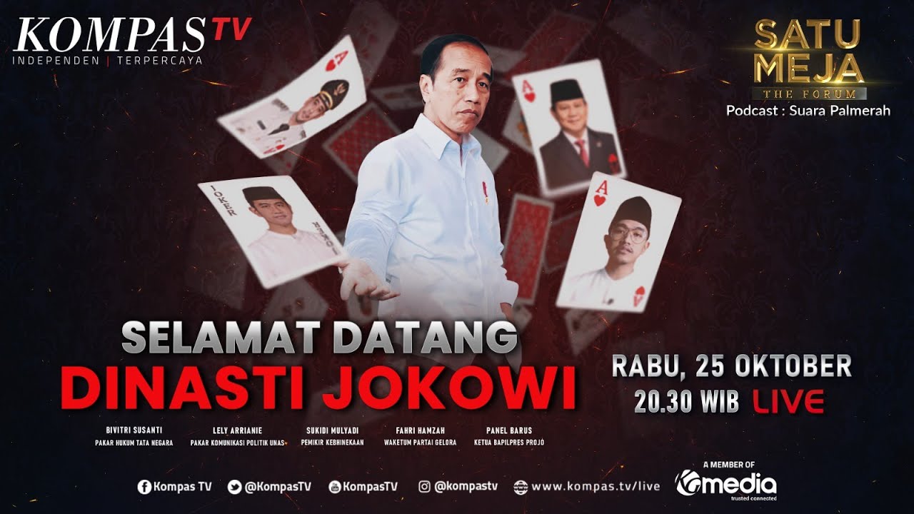 LIVE - Selamat Datang Dinasti Jokowi | SATU MEJA