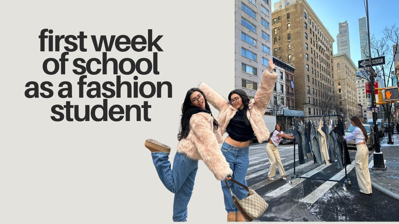 first week as a fashion student in nyc | working for a celebrity stylist, classes, events + more