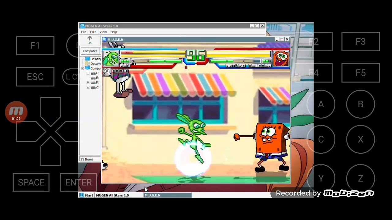 Mugen Battle #3106: Ren Hoek & Rocko vs Arturo Mendoza