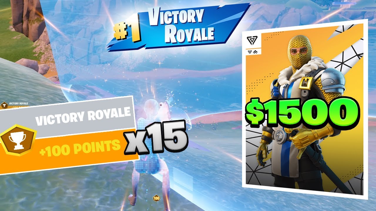 How I WON 15 Games In The Solo Zero Build Victory Cup ($1500) 💸