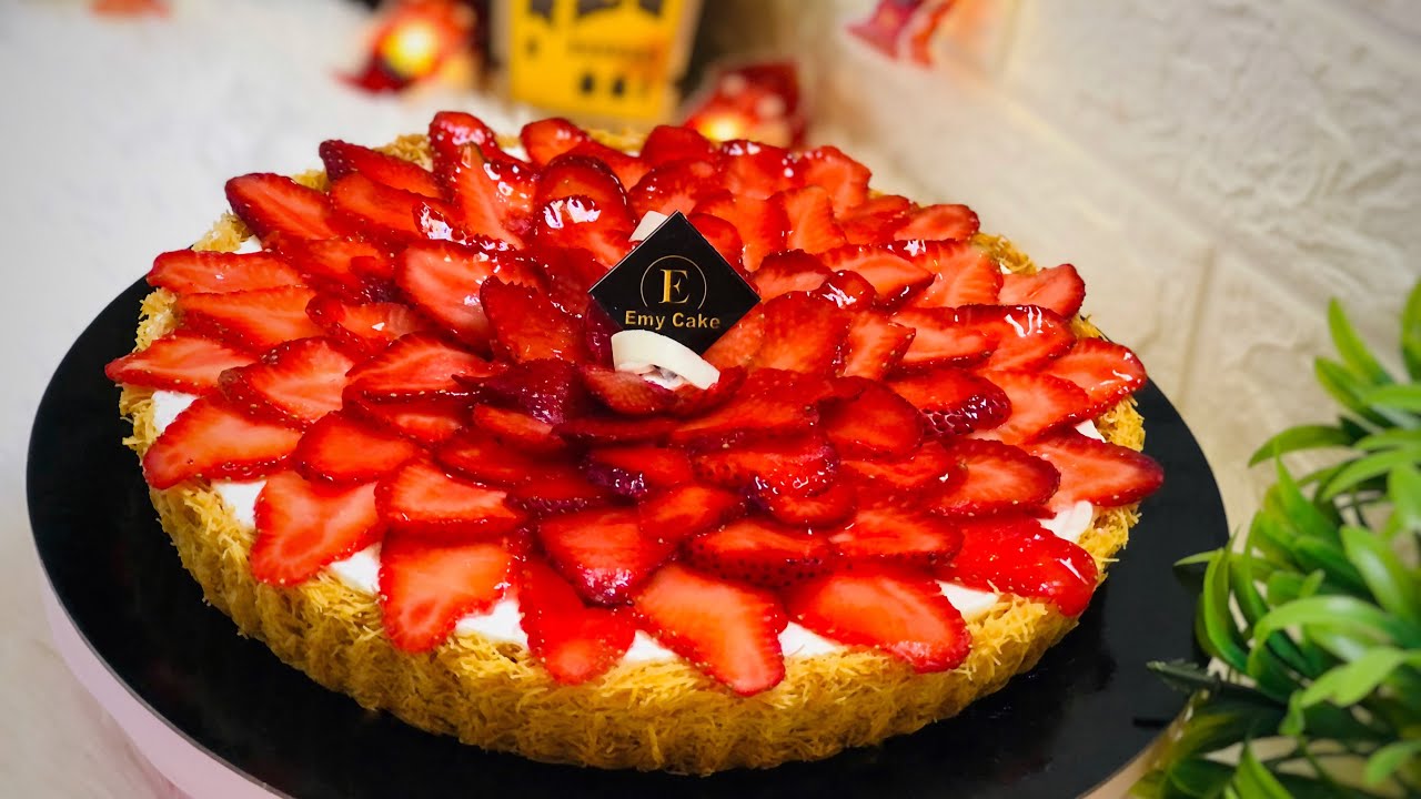 تارت الكنافه بالفراوله 🍓بطريقه سهله وبسيطه وكريمه مميزه #tarte
