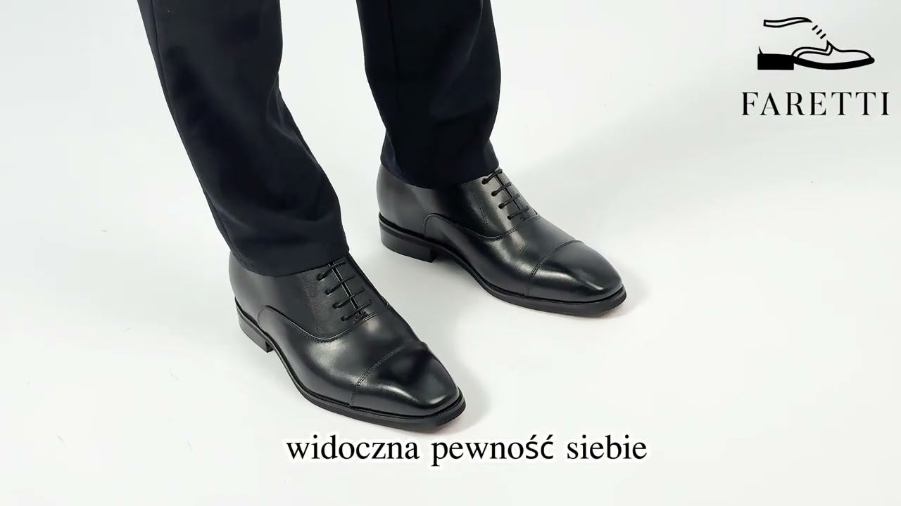 Dyskretne +5 cm wzrostu do garnituru - sprawdź eleganckie buty podwyższające od Faretti