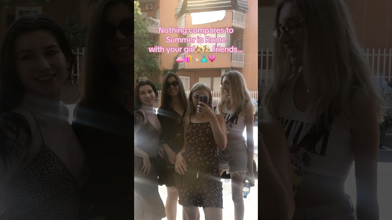 Summer in 📍Rome🇮🇹 is better with your girl friends around…👛👗🛍️👡💗