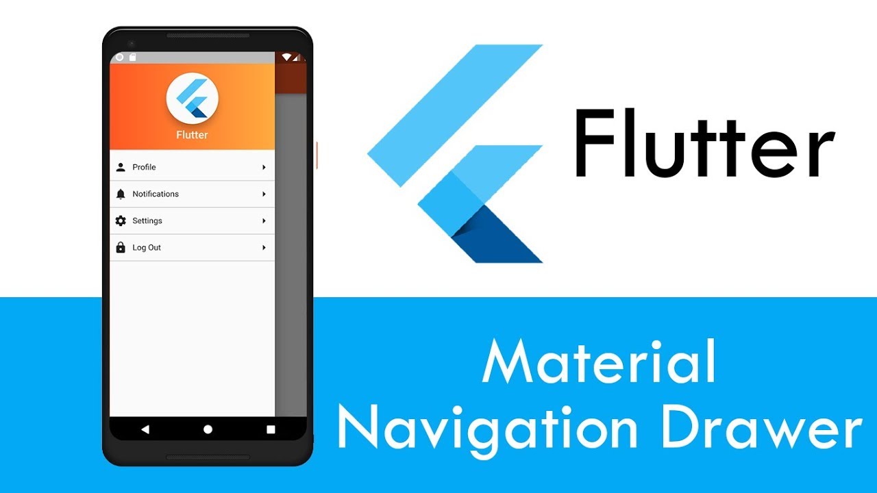 Flutter - Creating Custom Material Navigation Drawer [ Drawer | Inkwell ]