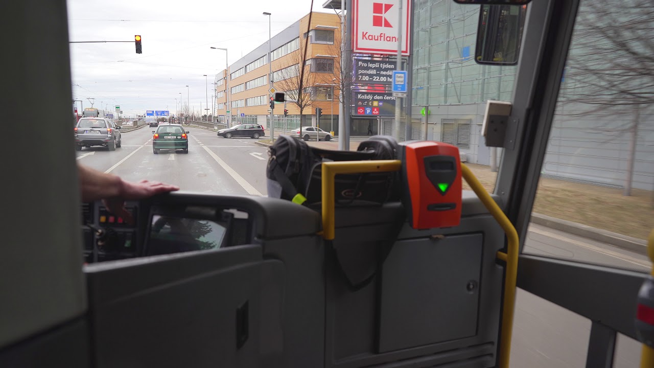 Czech Republic, Prague, bus 164 ride from K Trninám to Petřiny