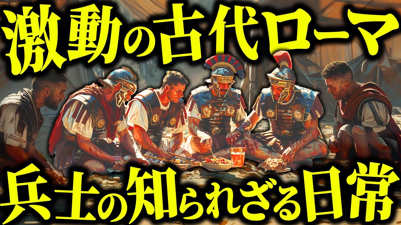 繁栄と戦乱の古代ローマ時代、兵士たちはどのような日常を送っていたのか？【歴史解説】