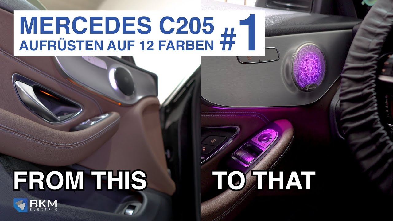 HOW TO: Mercedes C205/W205 von 3 Farben auf 12 Farben aufrüsten! Part 1