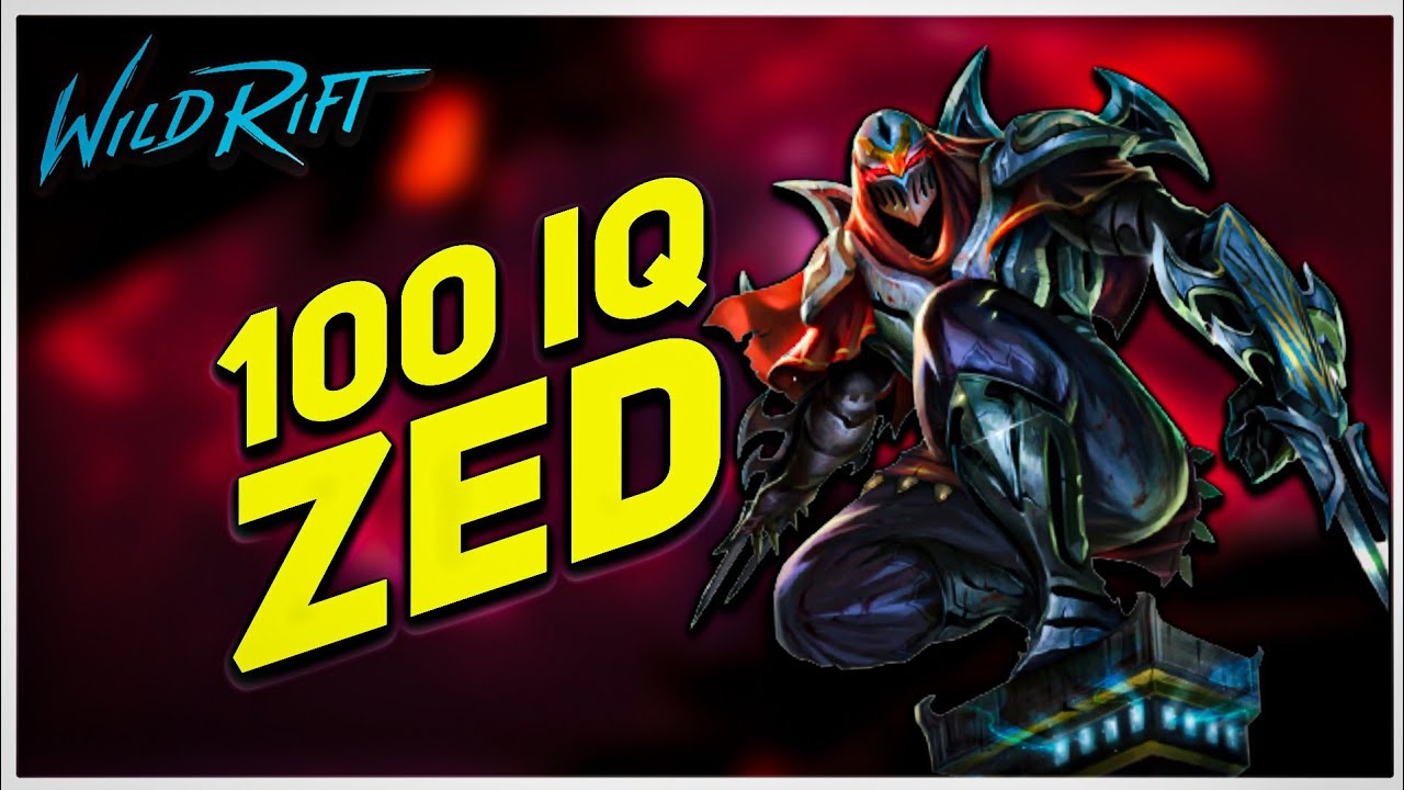 Wild Rift ! Zed 100 IQ Gameplay ! 1HP Zed !