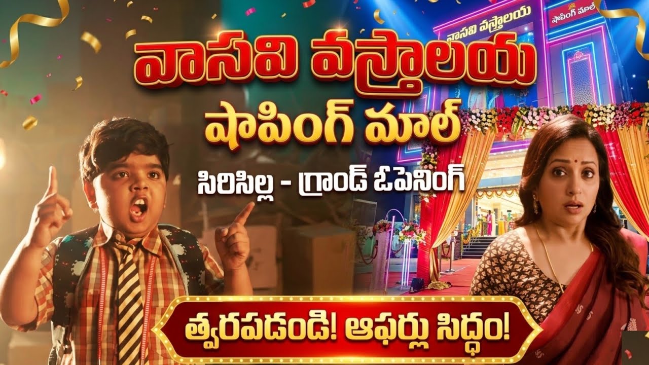 Anchor suma kanakala and bulliraju || grand opening vasavivastralaya || sircilla 