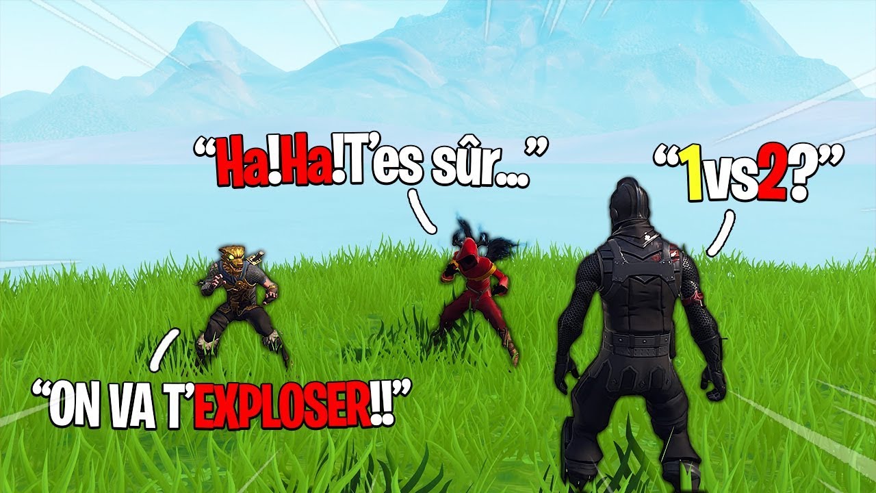 J'ai défié cette team PRO MOBILE en 1VS2 sur Fortnite, voici leurs réactions...