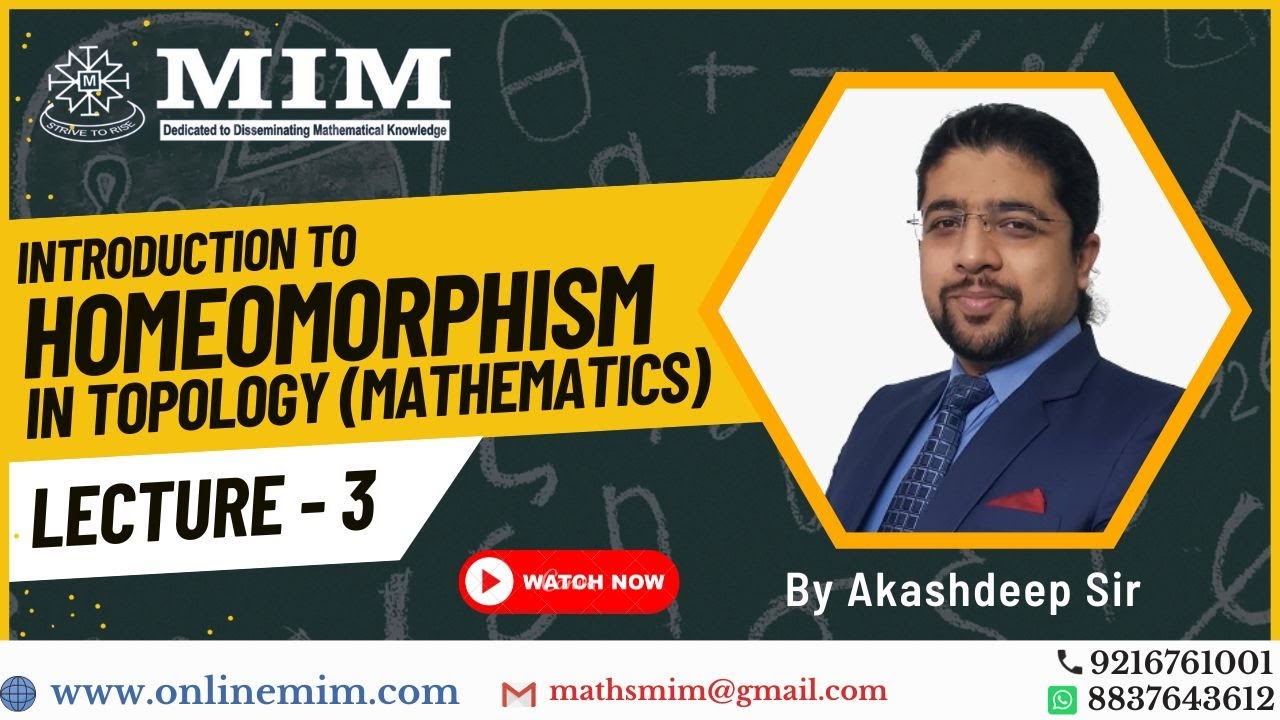 Exploring Homeomorphism in Topology | Lecture 3 | Comprehensive Lecture by Akashdeep Sir