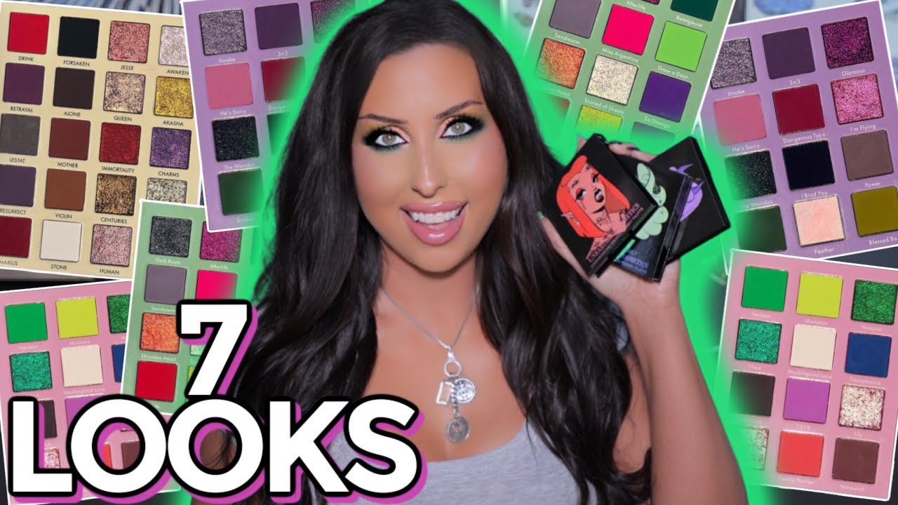 Unearthly Cosmetics HALLOWEEN PALETTES | 7 LOOKS