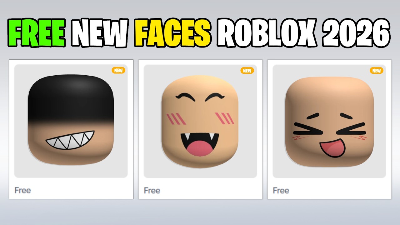 СКОРЕЕ! Получи эти НОВЫЕ БЕСПЛАТНЫЕ лица и БЕСПЛАТНЫЙ UGC без лица в Roblox! (2026)