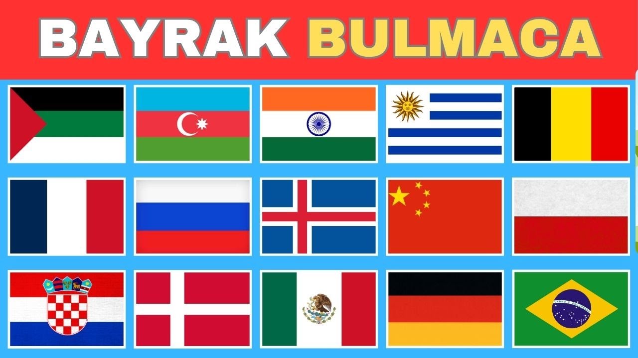 Bu Bayrak Hangi Ülkenin?🚩Ülkelerin Bayraklarını Tahmin Et 🌍 25 Ülke