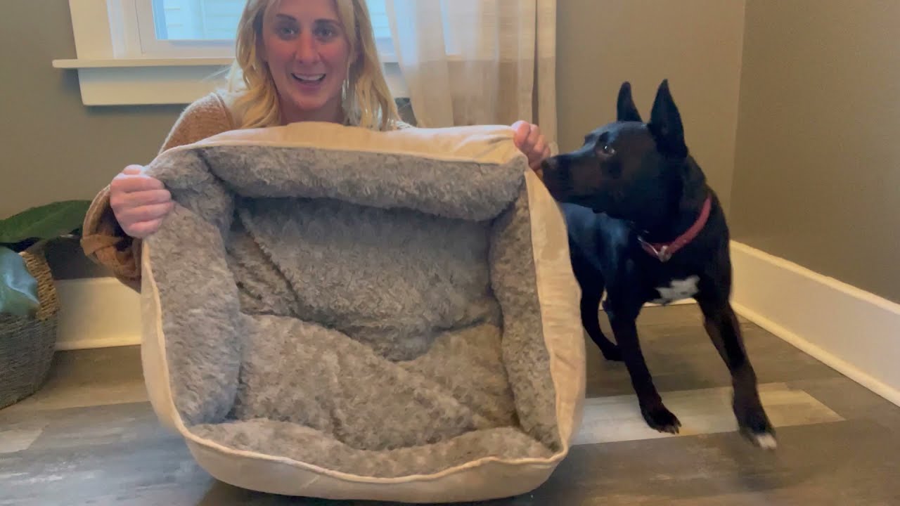 Review of JOEJOY Rectangle Dog Bed for Large Medium Small Dogs Machine Washable