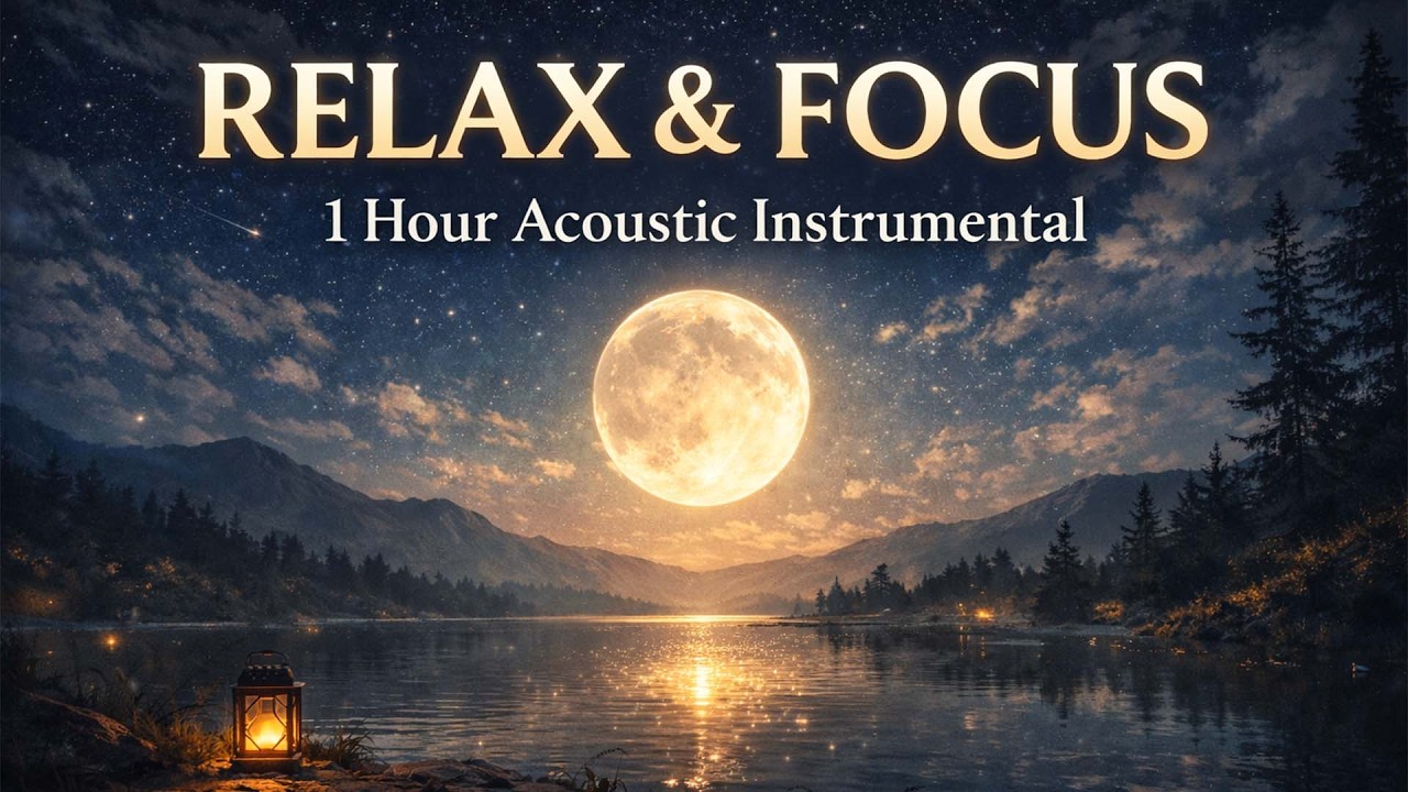 1 Hour Relaxing Acoustic Instrumental for Sleep & Focus