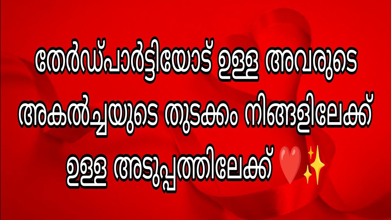 തേർഡ്പാർട്ടിയോട് ഉള്ള അവരുടെ അകൽച്ചയുടെ തുടക്കം നിങ്ങളിലേക്ക് ഉള്ള അടുപ്പത്തിലേക്ക് ❤️✨