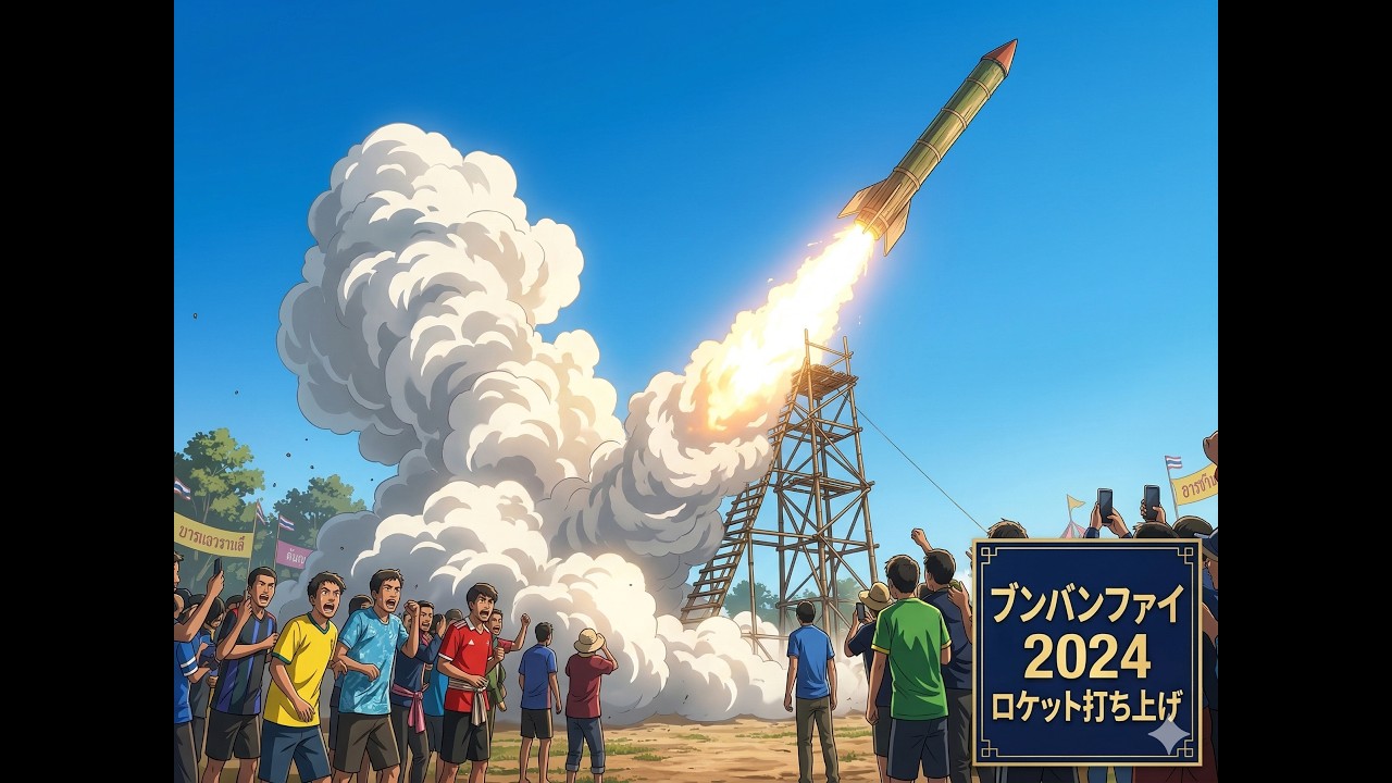 爆音の聖戦。空へ願いを撃ち放つ、ロケット祭り感動のフィナーレ【ブンバンファイ本番 Day 3】 #イサーン #ブンバンファイ #ロケットフェスティバル