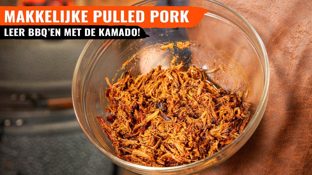 Beginners recept PULLED PORK - Leer BBQen met de Kamado 🇧🇪